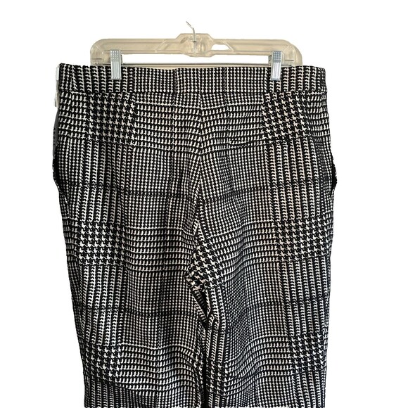 NWT Akris Punto Woman's Black Cashew Houndstooth Trousers With Pockets Size14 - Picture 4 of 15